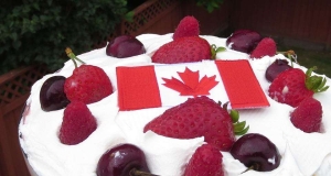 Canada Day Three Berry Trifle