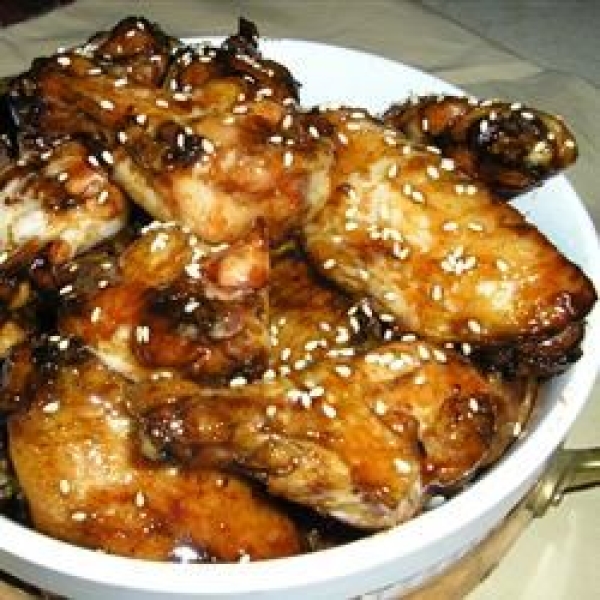 Sweet and Gooey Chicken Wings