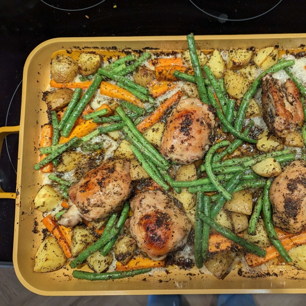 Greek Lemon Chicken and Potato Bake