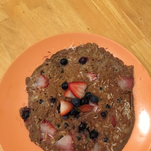 Easy Banana Chia Blueberry Pancakes