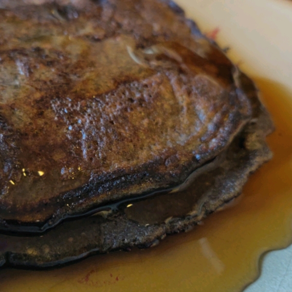 Easy Banana Chia Blueberry Pancakes