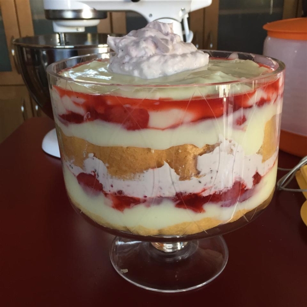 Strawberry Shortcake Punch Bowl Cake