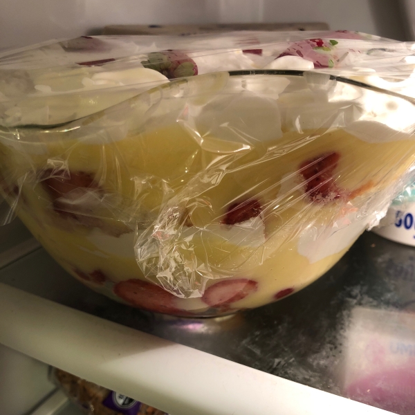 Strawberry Shortcake Punch Bowl Cake