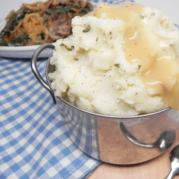Mashed Potatoes with Herb Butter