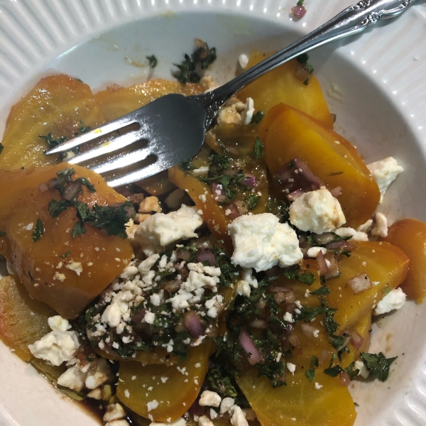 Roasted Beets with Feta