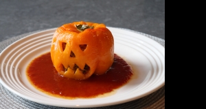 Jack-o'-Lantern Stuffed Peppers