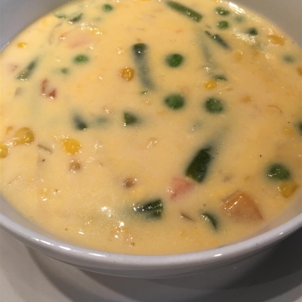 Vegetable Cheesy Soup