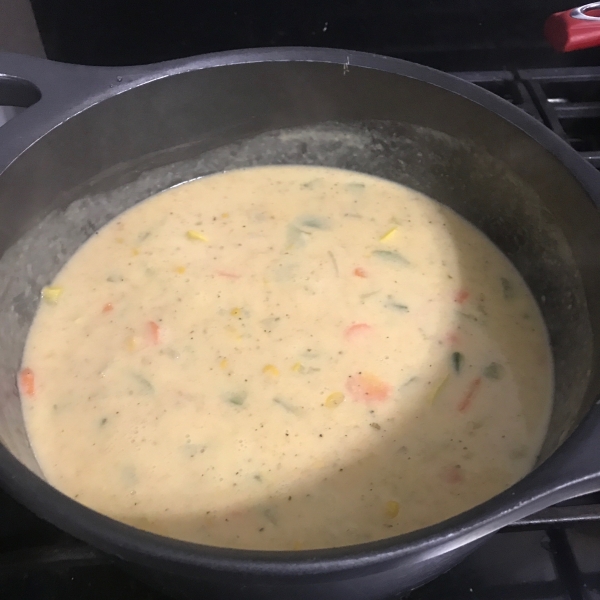Vegetable Cheesy Soup