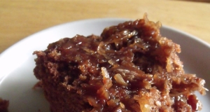 German Chocolate Upside Down Cake