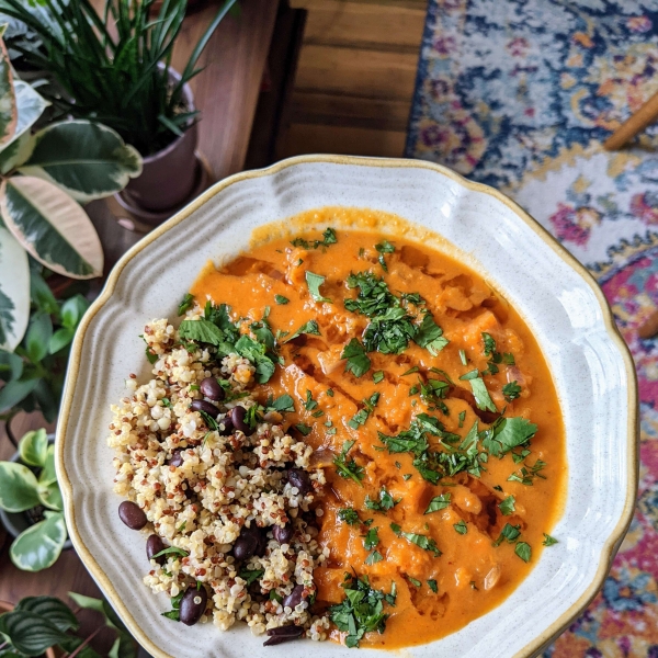 Spicy Sweet Potato and Coconut Soup