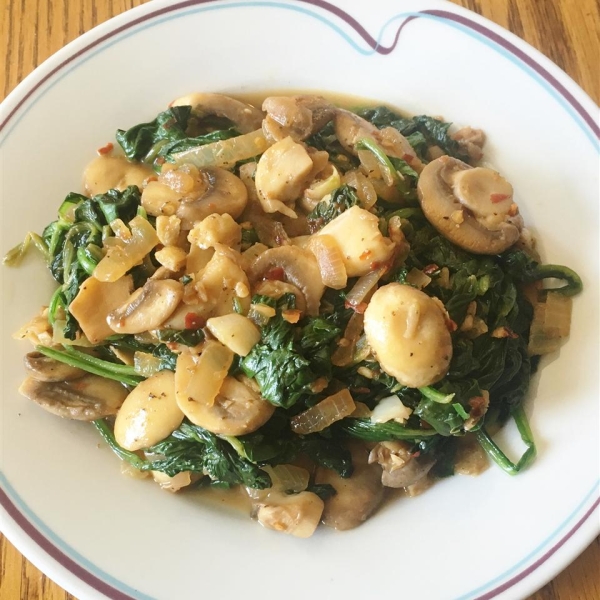Cameroonian Fried Spinach