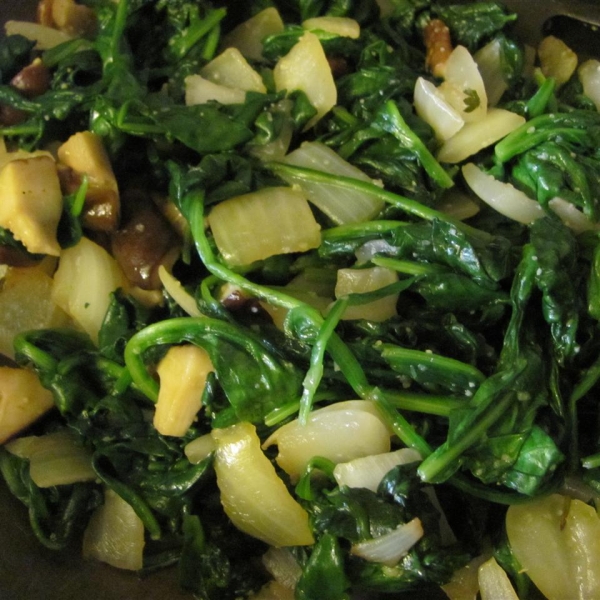 Cameroonian Fried Spinach