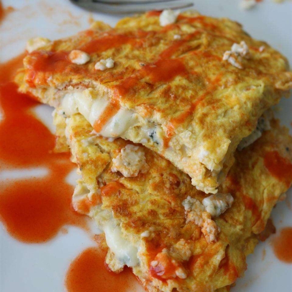Buffalo Wings and Blue Cheese Omelet