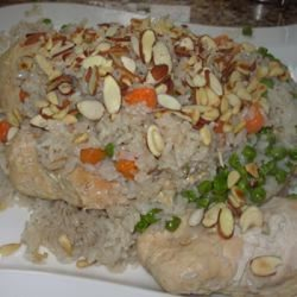 Upside Down Chicken Rice