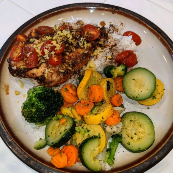 Roasted Balsamic Chicken with Baby Tomatoes
