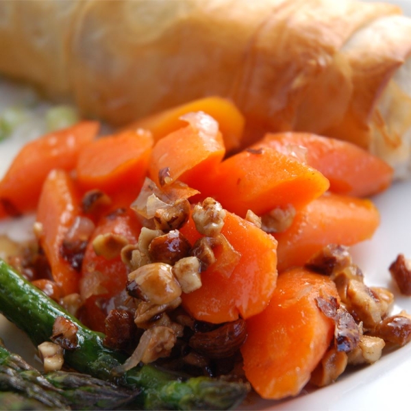 Spectacular Marsala Glazed Carrots with Hazelnuts