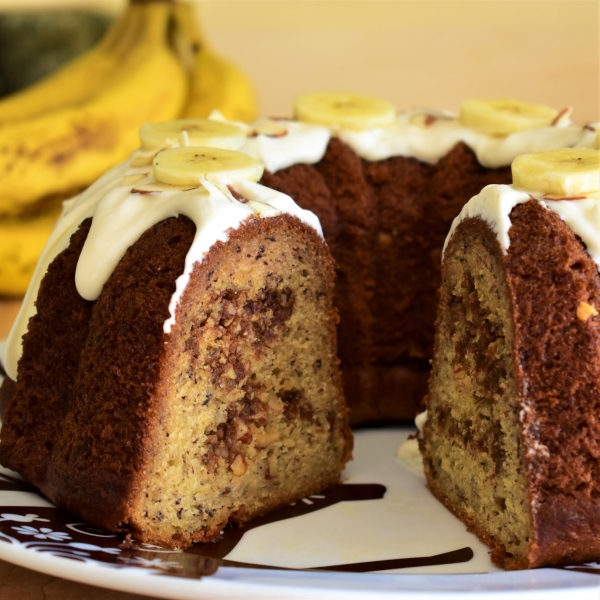 Banana-Almond Streusel Bundt® Cake