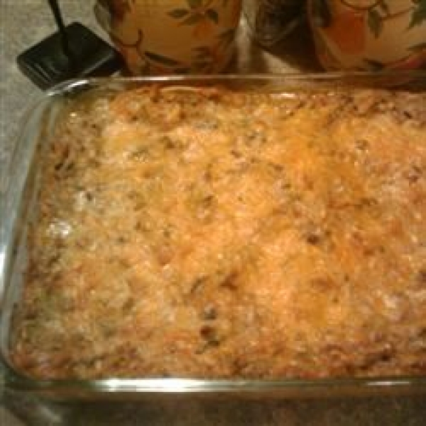 Chicken Gravy Enchilada Casserole