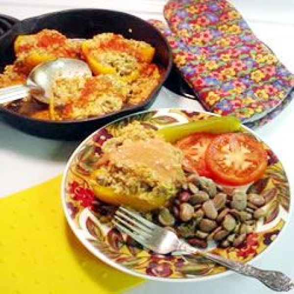 Hungarian Stuffed Yellow Peppers