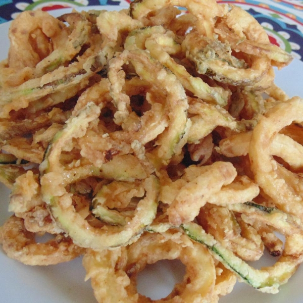 Deep-Fried Zucchini Spirals