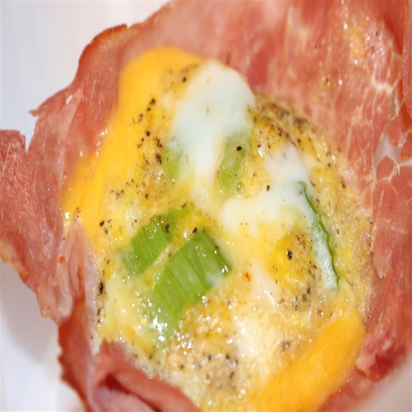 Ham and Cheese Egg Bowl