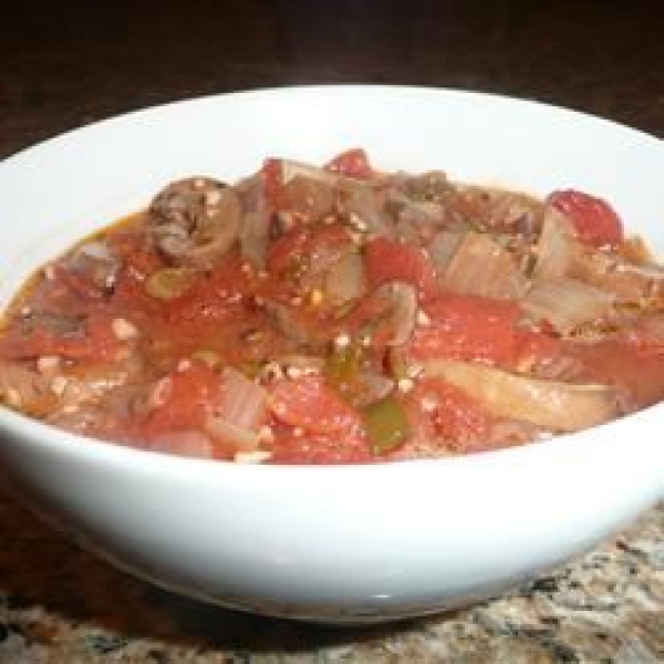 Soft Polenta with Spicy Tomato Sauce