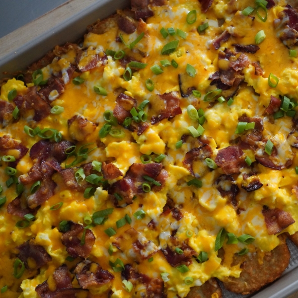 Easy Hash Brown Breakfast Pizza