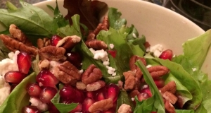 Pomegranate Feta Salad with Lemon Dijon Vinaigrette