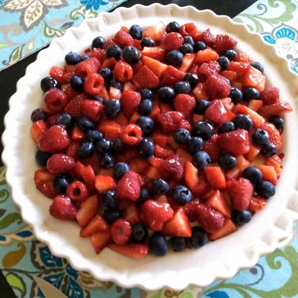 White Chocolate-Cream Cheese Fruit Tart