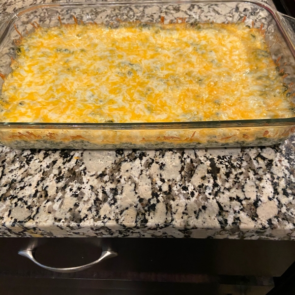 Cheesy Creamed Spinach Casserole