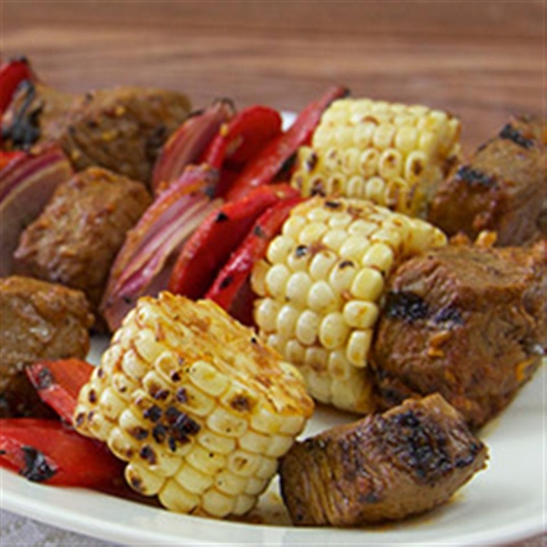 Southwest Steak and Corn Kabobs