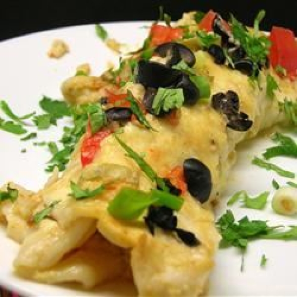 Seafood Enchiladas con Queso