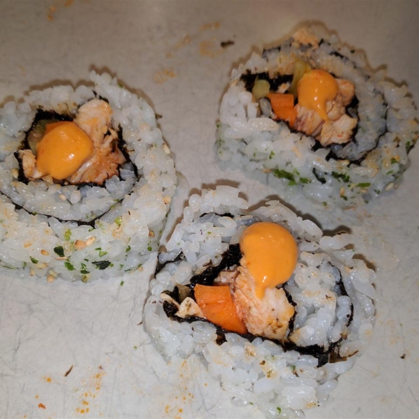 Buffalo Chicken Sushi Roll