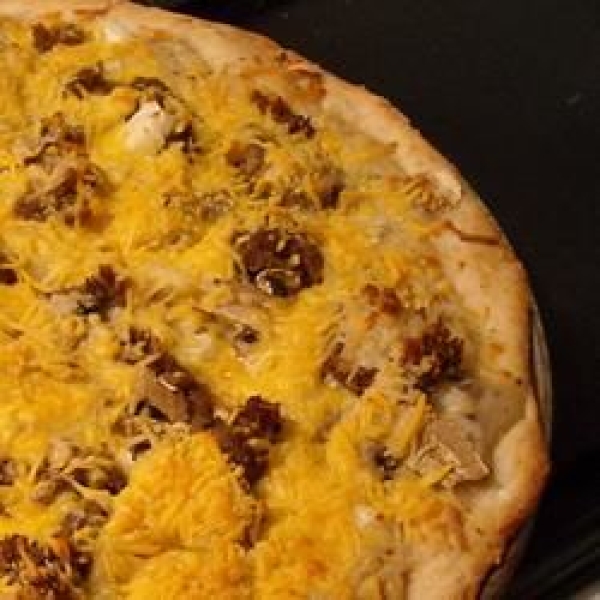 Quick Beef Pizza