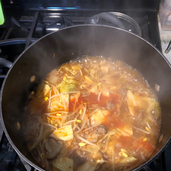 Hot and Sour Cabbage Soup