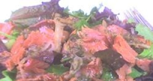 Smoked Salmon & Watercress Salad With Red Onion-Caper Vinaigrette