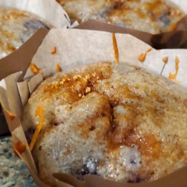 Jumbo Whole Wheat Blueberry Muffins