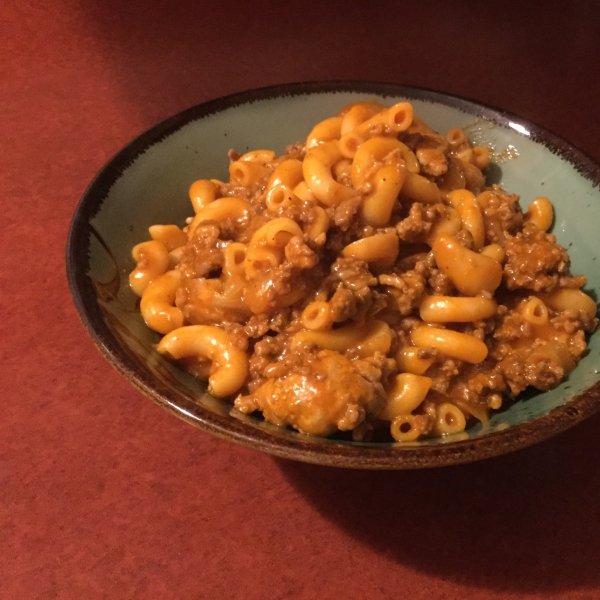 Mild 'Sweet' Tomato Sauce with Elbow Macaroni Bake