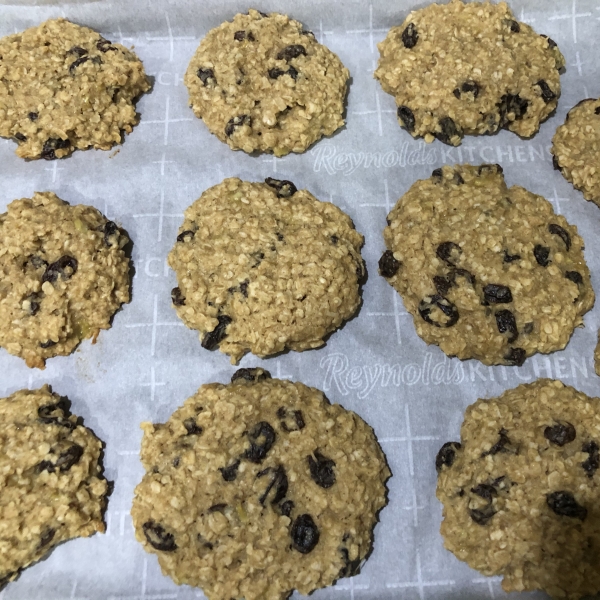 Oatmeal Banana Raisin Coconut Cookies