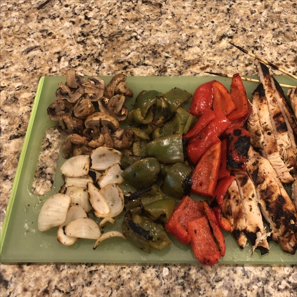 Grilled Tequila-Lime Chicken Fajitas