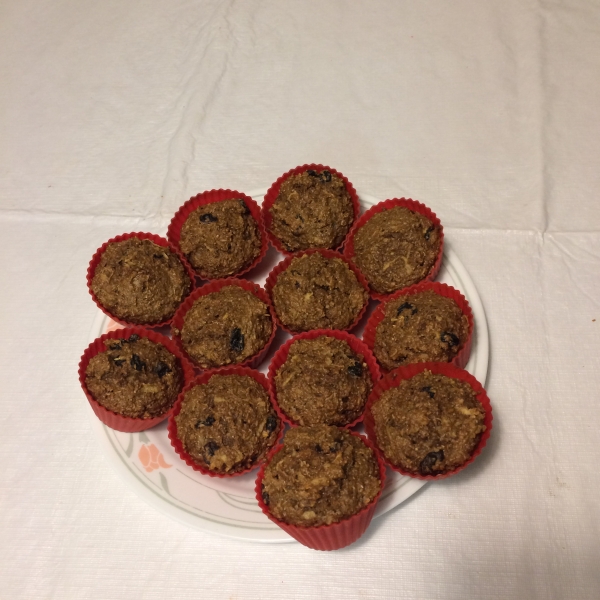Low Fat Apple Bran Muffins