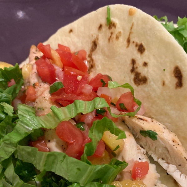 Chicken Tacos with Pineapple Salsa