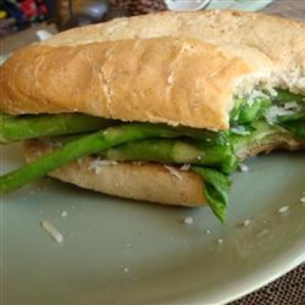 Springtime Asparagus and Parmesan Sandwich