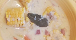 Cheesy Ham and Corn Chowder