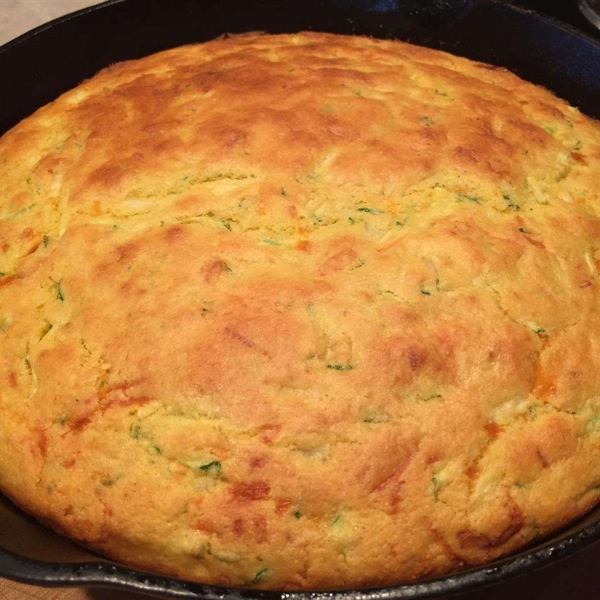 Skillet Zucchini Cornbread