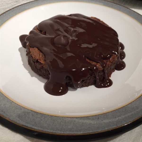Dark Chocolate Ganache Brownie Cakes