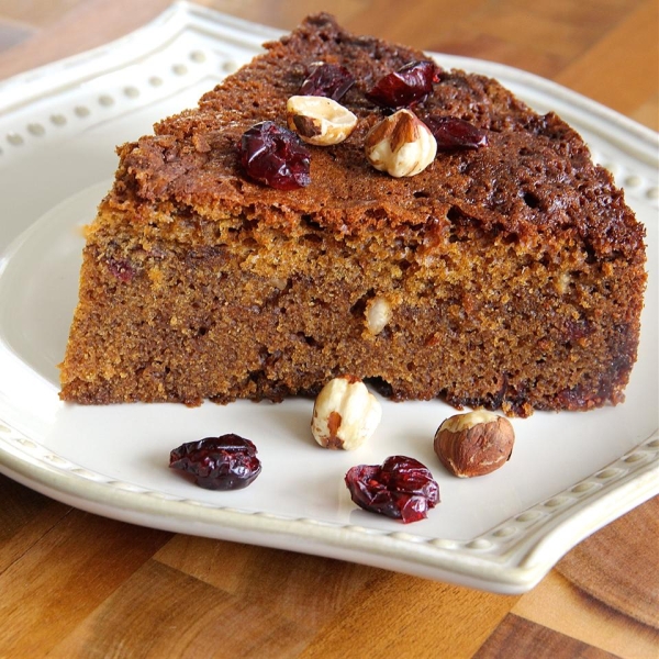 Cranberry-Hazelnut Coffee Cake