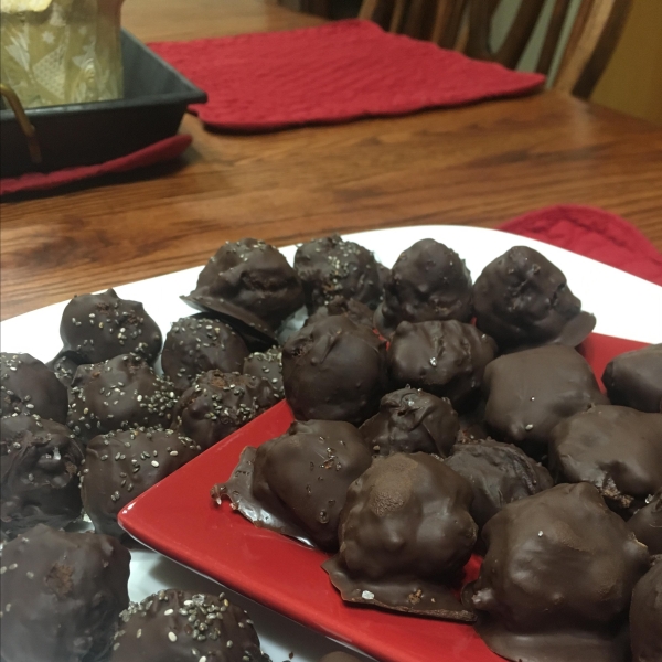 Peanut Butter and Banana Chocolate Truffles