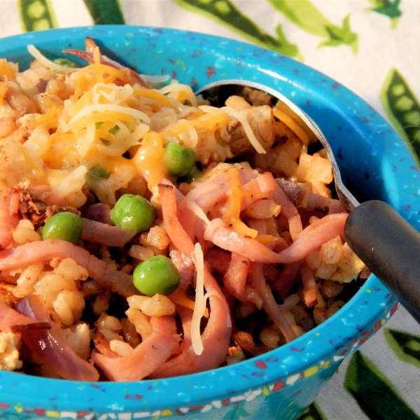 Breakfast Fried Brown Rice