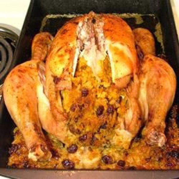 Raisin Rice Stuffed Chicken